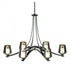 Hubbardton Forge Oval Ribbon 6 Arm Chandelier Model: 104116-SKT-03-ZU0291