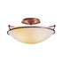 Hubbardton Forge Plain Small Semi Flush Model: 124302-SKT-14-GG0047