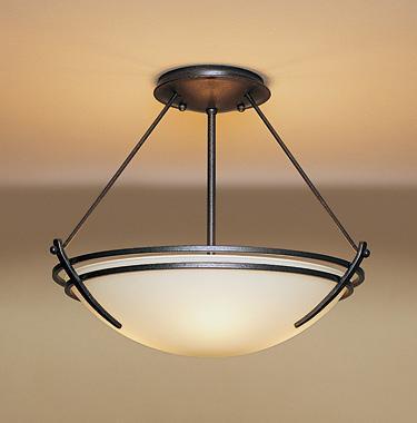 Hubbardton Forge Presidio Tryne Semi Flush Model: 124422-SKT-82-GG0047
