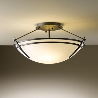 Hubbardton Forge Presidio Tryne Small Semi Flush Model: 124412-SKT-03-GG0047