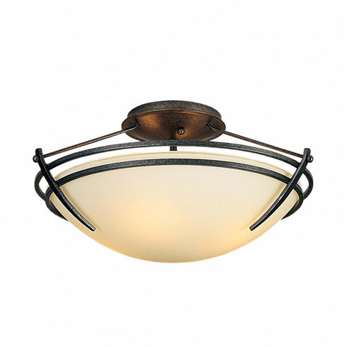 Hubbardton Forge Presidio Tryne Small Semi Flush Model: 124412-SKT-03-GG0047