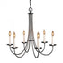 Hubbardton Forge Simple Lines Simple Sweep 6 Arm Chandelier Model: 101160-SKT-25