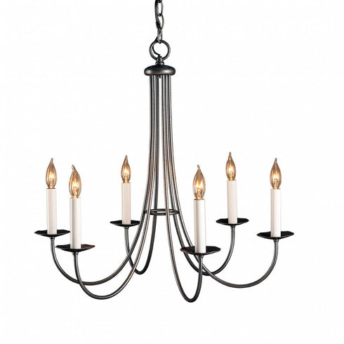 Hubbardton Forge Simple Sweep 6 Arm Chandelier Model: 101160-SKT-14