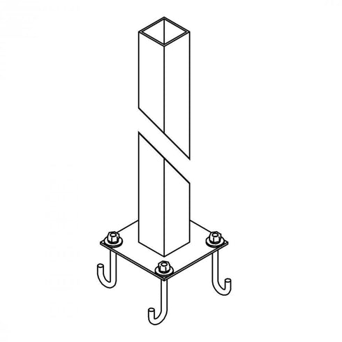 Hubbardton Forge Square Post Outdoor Model: 390047-07