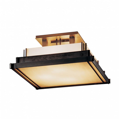 Hubbardton Forge Steppe Small Semi Flush Model: 123705-SKT-86-BB0416