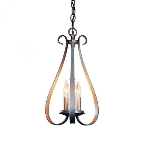 Hubbardton Forge Sweeping Taper 3 Arm Chandelier Model: 101473-SKT-82