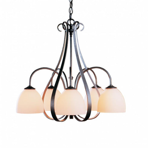 Hubbardton Forge Sweeping Taper 5 Arm Chandelier Model: 101445-SKT-14-GG0001