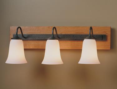 Hubbardton Forge Simple Lines Traditional 3 Light Sconce Model: 203223-SKT-08-GG0035