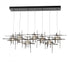 Hubbardton Forge Tura 7 Light Frosted Glass Rectangular Model: 131096-SKT-STND-86-YC0305