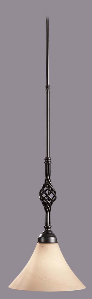 Hubbardton Forge Twist Basket Mini Pendant Model: 182320-FLU-LONG-05-GG0004