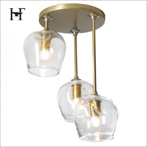 Hubbardton Forge Ume 3 Light Semi Flush Model: 121373-SKT-85-YL0709