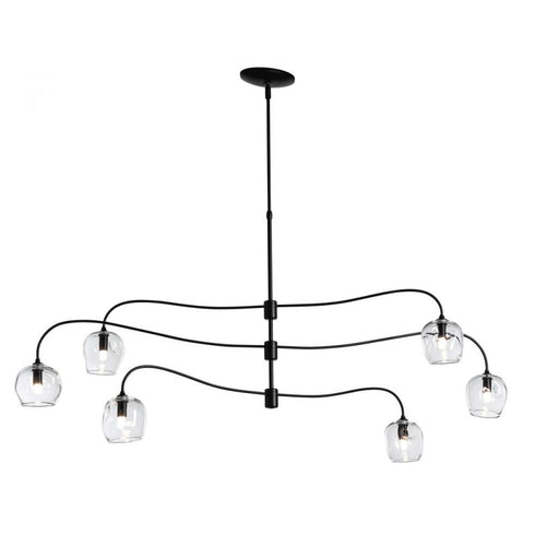 Hubbardton Forge Ume 6 Light Large Pendant Model: 136357-SKT-STND-07-FD0710