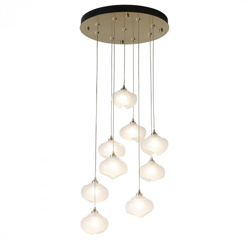 Hubbardton Forge Ume 9 Light Round Pendant Model: 131103-SKT-LONG-14-FD0710