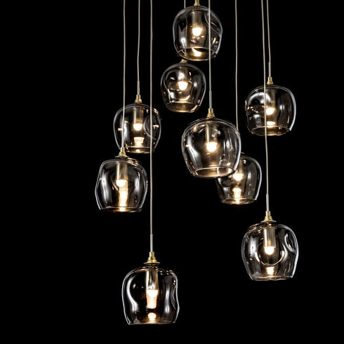 Hubbardton Forge Ume 9 Light Round Pendant Model: 131103-SKT-STND-07-YL0709