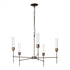 Hubbardton Forge Vela 5 Arm Chandelier Model: 105045-SKT-14-ZM0611