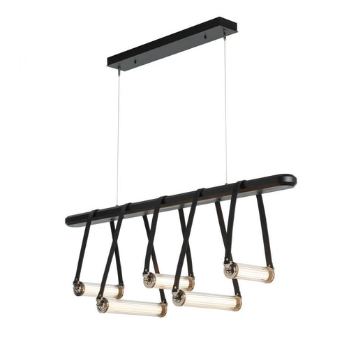 Hubbardton Forge York Linear 5 Light LED Pendant Model: 131053-LED-STND-10-27-LC-WB-ZM0704