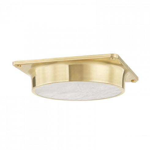 Hudson Valley 1 Light Flush Mount Model: 8301-AGB