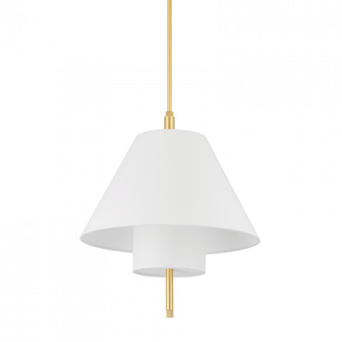 Hudson Valley 1 Light Pendant Model: PI1899701-AGB