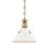 Hudson Valley 1 Light Small Pendant Model: MDS351-AGB/OW