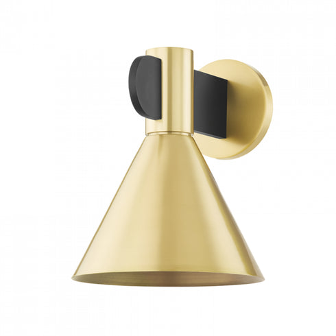 Hudson Valley 1 Light Wall Sconce Model: 4910-AGB/SBK