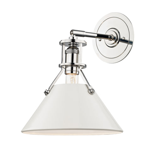Hudson Valley 1 Light Wall Sconce Model: MDS350-PN/OW