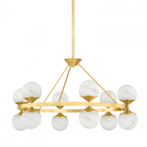 Hudson Valley 12 Light Chandelier Model: 8236-AGB