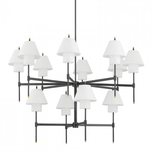 Hudson Valley 12 Light Chandelier Model: PI1899812-AGB