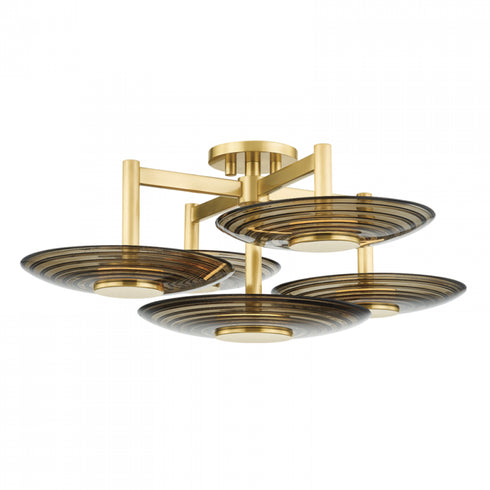 Hudson Valley 5 Light Semi Flush Model: PI1892605-AGB
