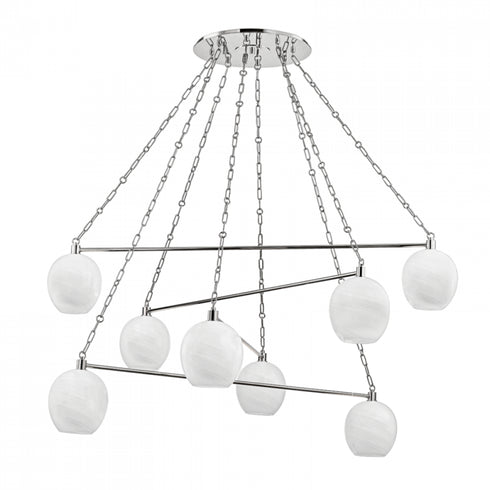 Hudson Valley 8 Light Chandelier Model: 9155-AGB