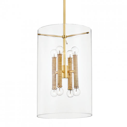 Hudson Valley 8 Light Lantern Model: BKO801-AGB