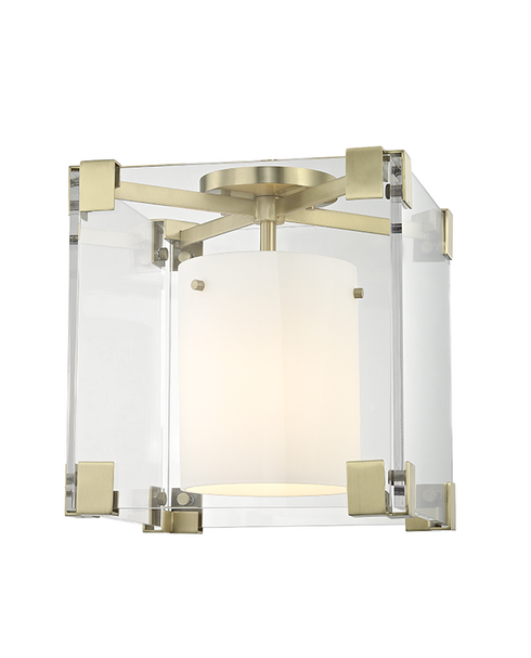 Hudson Valley Achilles 1 Light Flush Mount Model: 4100-AGB