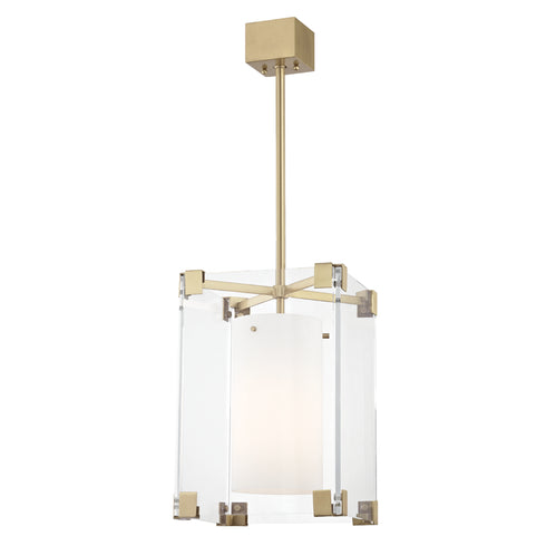 Hudson Valley Achilles 1 Light Small Pendant Model: 4125-AGB