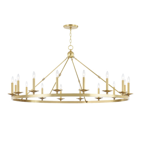 Hudson Valley Allendale 16 Light Chandelier Model: 3216-PN