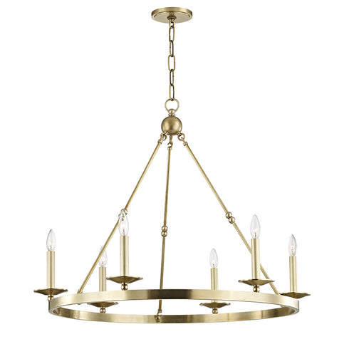 Hudson Valley Allendale 6 Light Chandelier Model: 3206-AGB