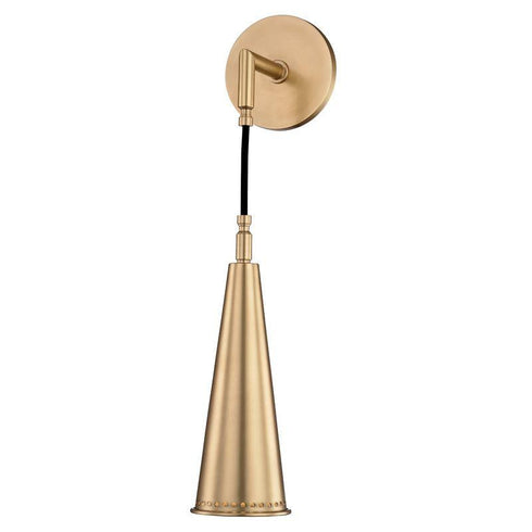 Hudson Valley Alva 1 Light Wall Sconce Model: 1400-AGB