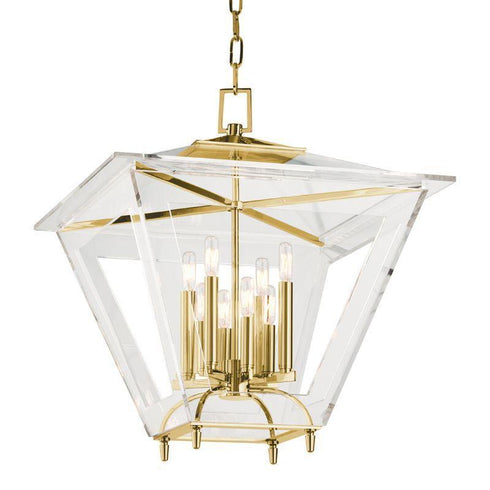 Hudson Valley Andover 8 Light Chandelier Model: 7424-AGB