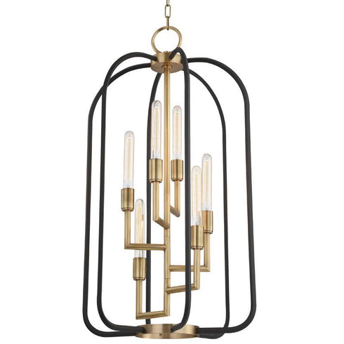 Hudson Valley Angler 6 Light Chandelier Model: 8316-AGB