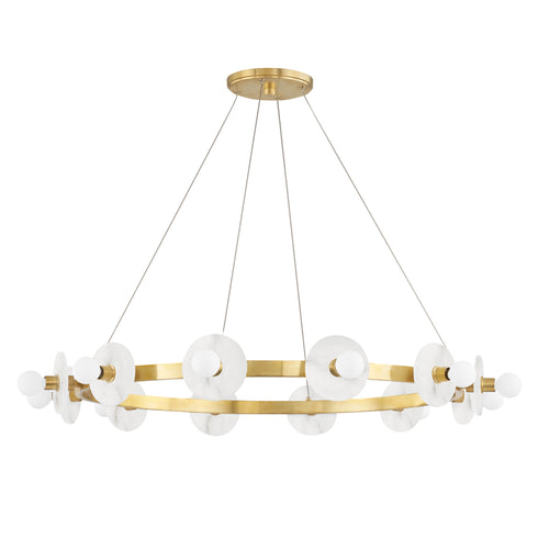 Hudson Valley Austen 12 Light Chandelier Model: 4240-AGB
