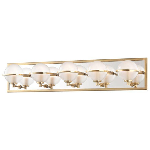Hudson Valley Axiom 5 Light Bath Bracket Model: 6445-AGB