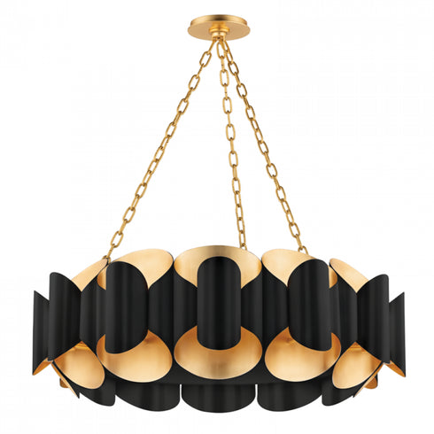 Hudson Valley Banks 12 Light Chandelier Model: 8534-GL/WH