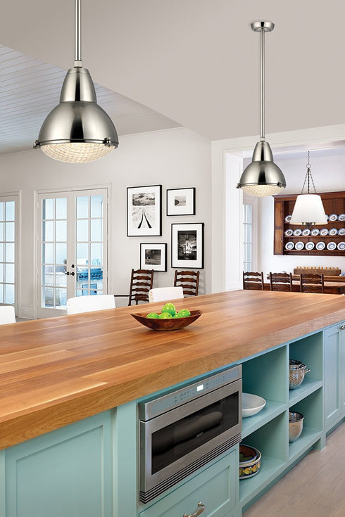 Hudson Valley Belmont 1 Light Pendant Model: 8113-SN