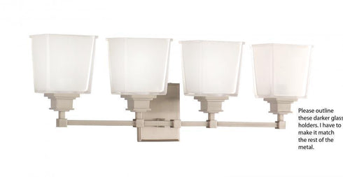 Hudson Valley Berwick 4 Light Bath Bracket Model: 1954-PC