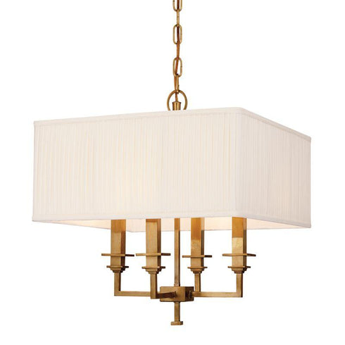 Hudson Valley Berwick 4 Light Chandelier Model: 244-AGB