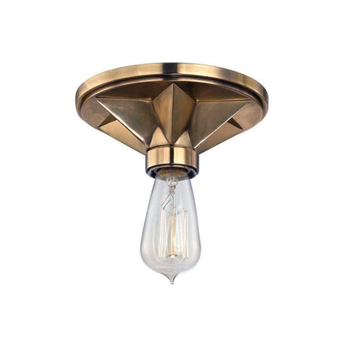 Hudson Valley Bethesda 1 Light Flush Mount Model: 4080-AGB