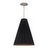 Hudson Valley Blake 1 Light Pendant With Black Shade W Gold Trim Model: 7818-AGB-B