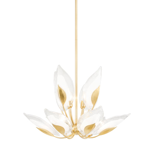 Hudson Valley Blossom 10 Light Chandelier Model: 4829-GL