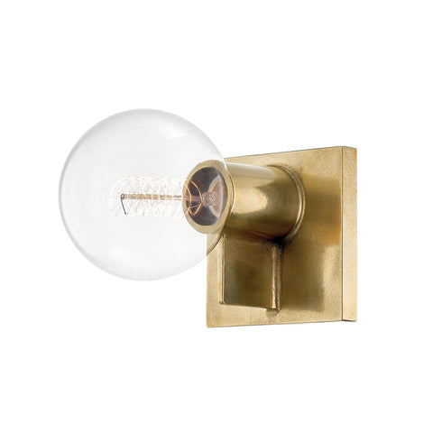 Hudson Valley Bodine 1 Light Wall Sconce Model: 1451-AGB