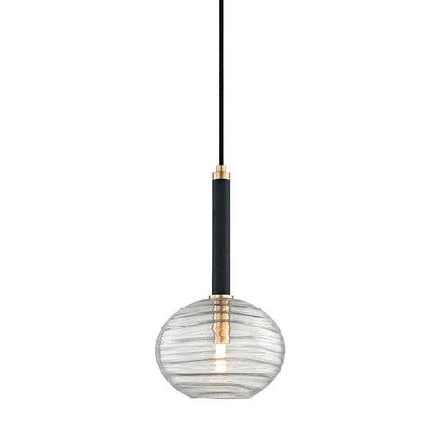 Hudson Valley Breton 1 Light Pendant Model: 2410-AGB