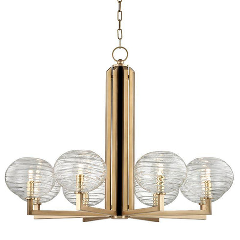 Hudson Valley Breton 8 Light Chandelier Model: 2418-AGB