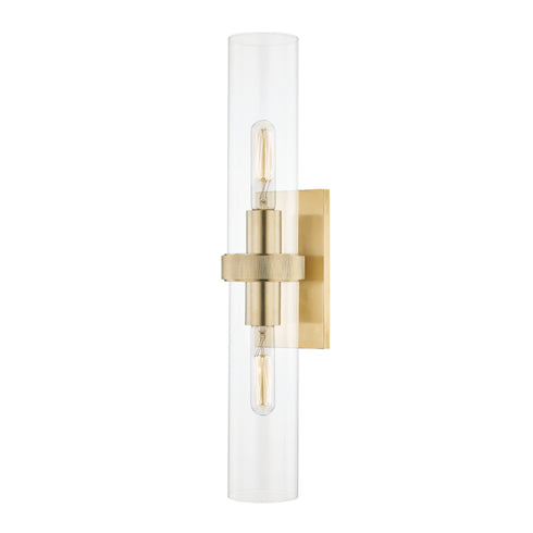 Hudson Valley Briggs 2 Light Wall Sconce Model: 5302-AGB